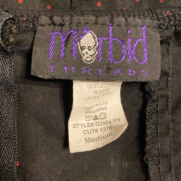 Morbid threads 90’s red and black polka dot dress - Picture 5 of 6